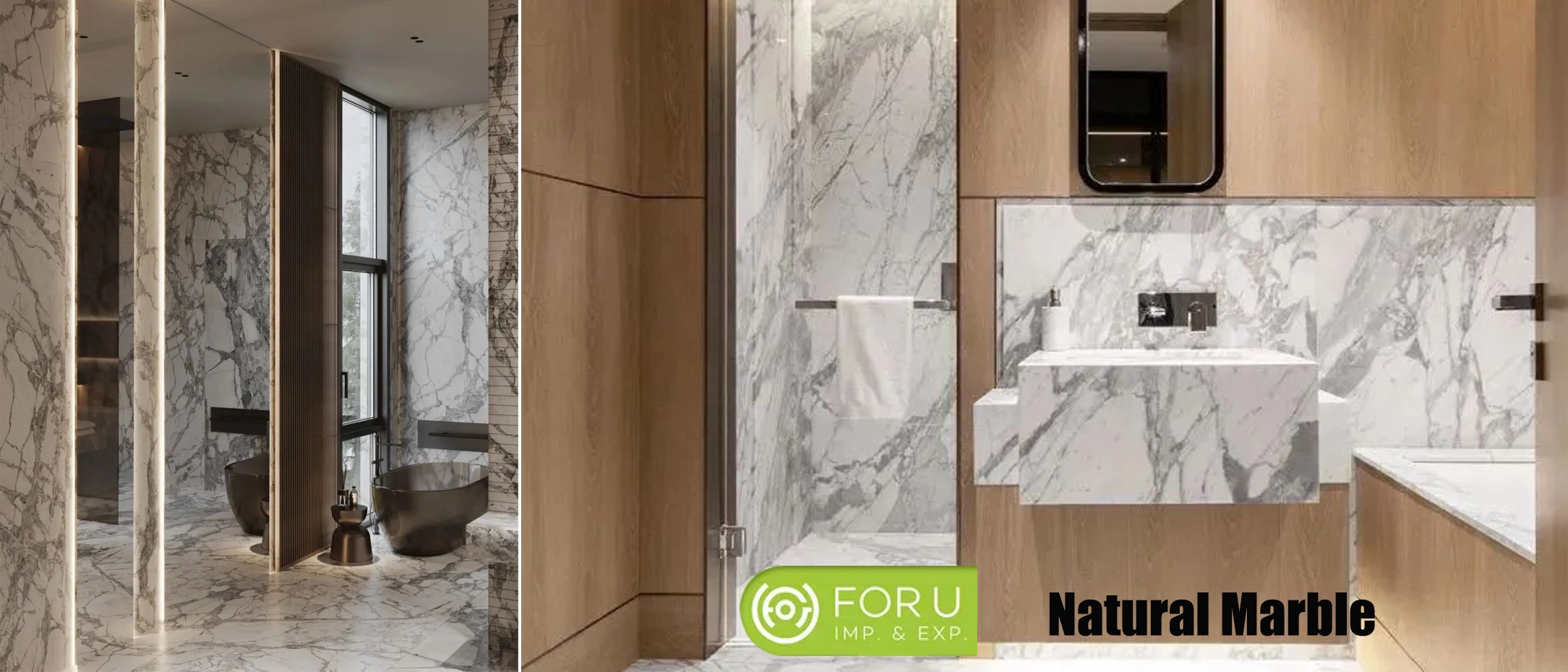 White Natural Marble For Bathroom Countertops and Floor Tiles