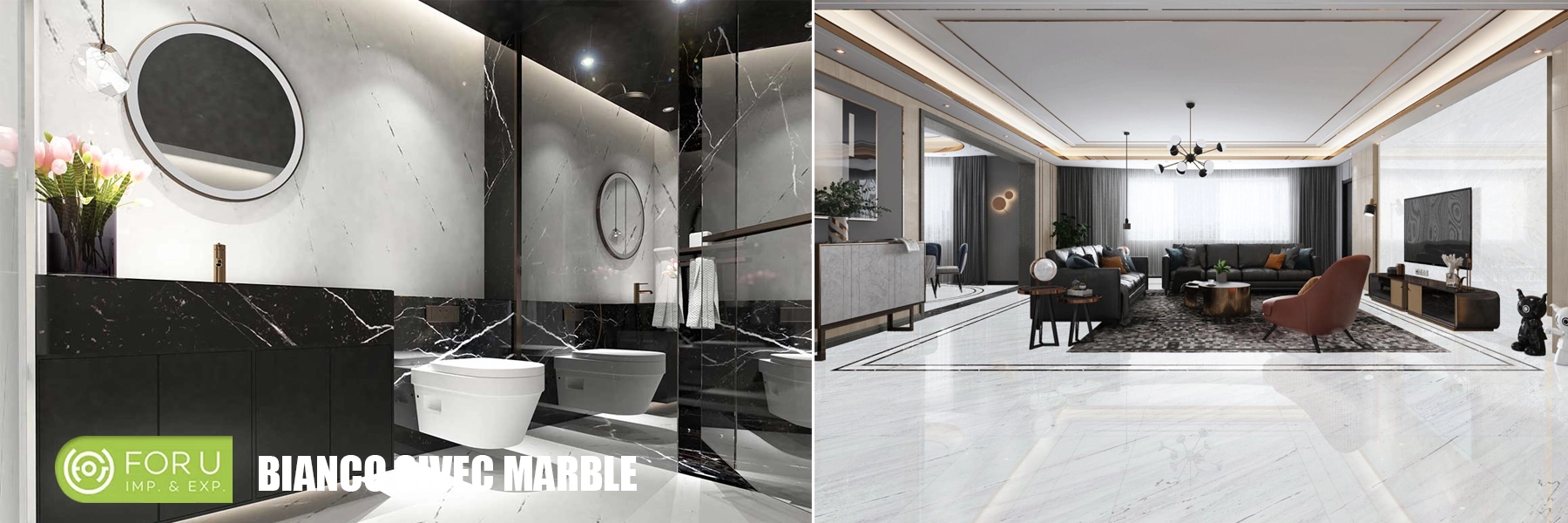 Bianco Sivec Marble Bathroom and Living Room Projects FOR U STONE Bianco Sivec Marble Bathroom and Living Room Projects FOR U STONE