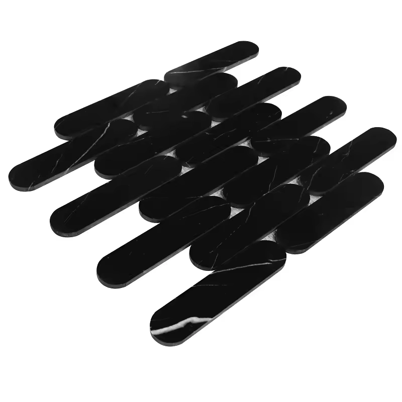 Black Marble Mosaic Tile
