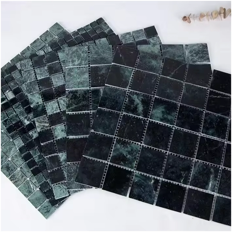 Dark Green Marble Mosaic Tile Dark Green Marble Mosaic Tile