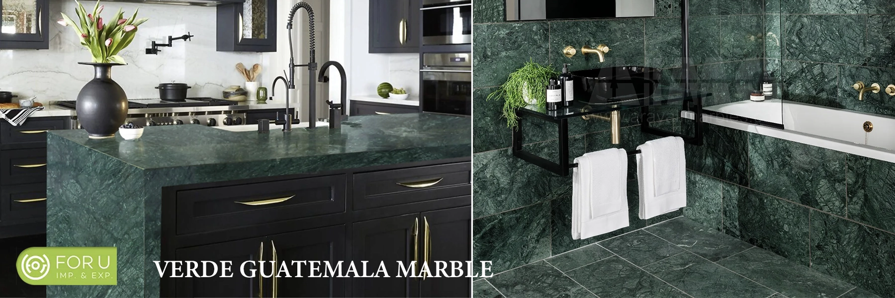 The Beauty of Verde Guatemala Marble in Kitchen and Bathroom FOR U STONE The Beauty of Verde Guatemala Marble in Kitchen and Bathroom FOR U STONE