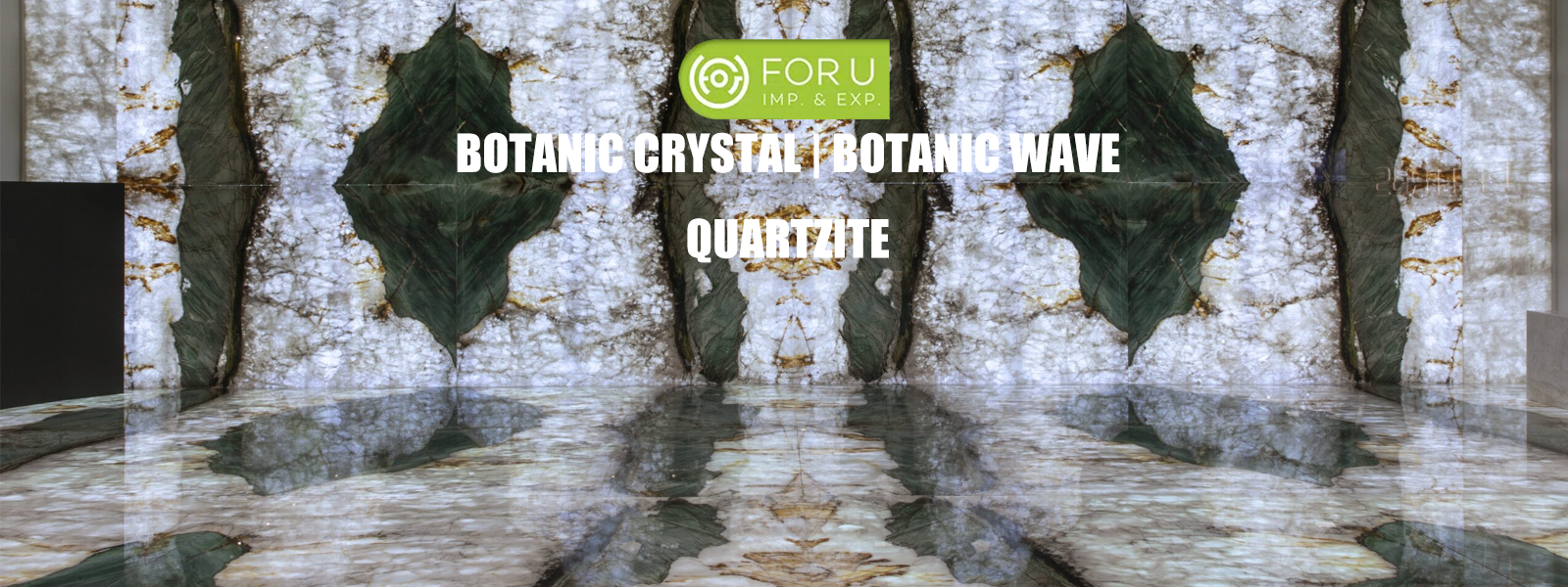 Backlit Botanic Crystal Quartzite Feature Wall Projects FOR U STONE Backlit Botanic Crystal Quartzite Feature Wall Projects FOR U STONE
