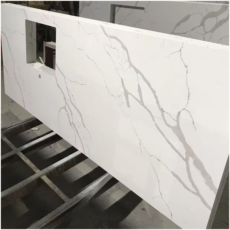 Bianco Calacatta Quartz Kitchen Top