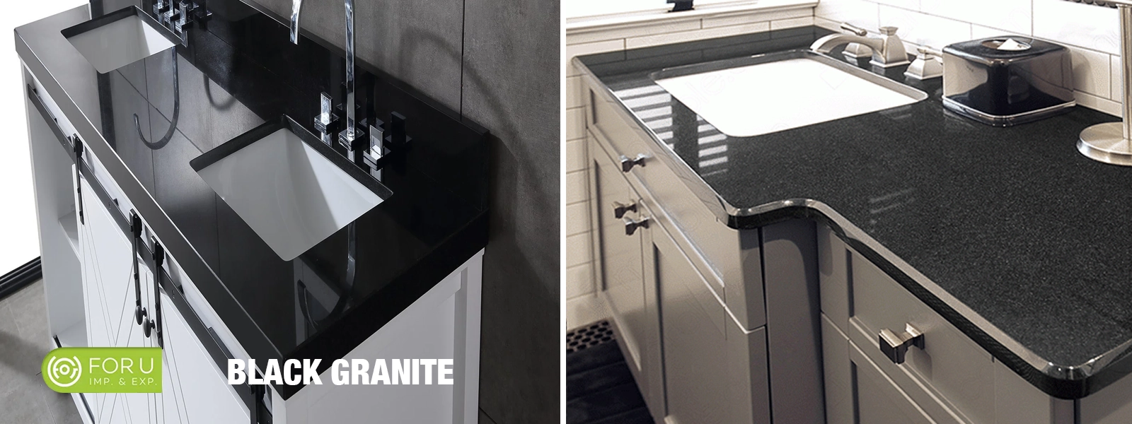 Black Granite Bathroom Vanity Top Projects FOR U STONE Black Granite Bathroom Vanity Top Projects FOR U STONE