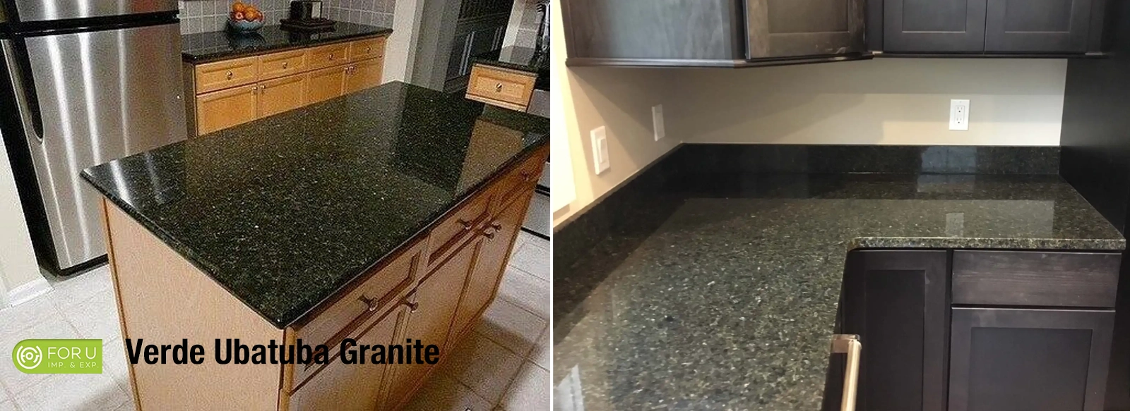 Verde Ubatuba Granite Kitchen Countertops Projects FOR U STONE Verde Ubatuba Granite Kitchen Countertops Projects FOR U STONE