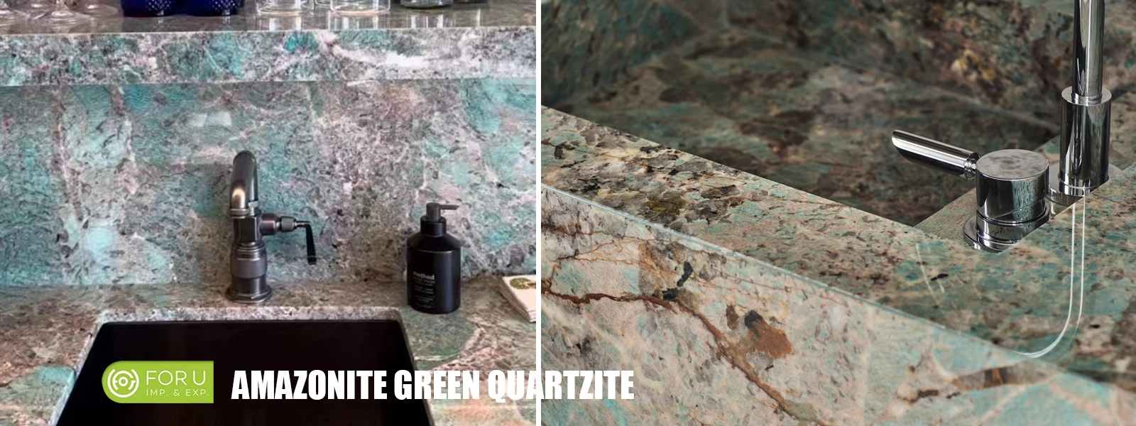 Amazonite Green Quartzite Vanity Top Projects FOR U STONE Amazonite Green Quartzite Vanity Top Projects FOR U STONE