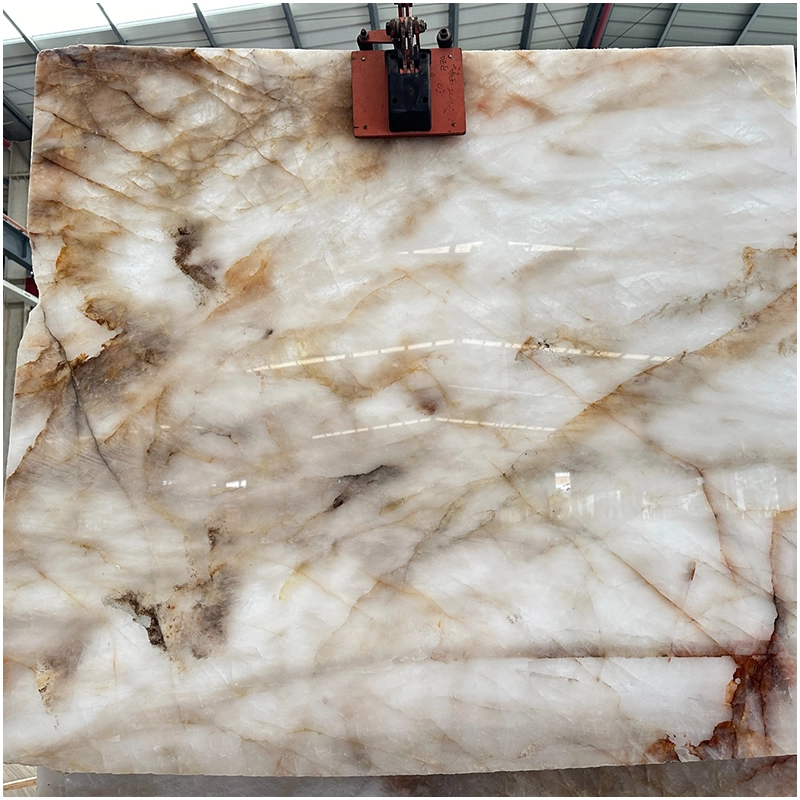 Backlit Cristallo Quartzite Slab Backlit Cristallo Quartzite Slab