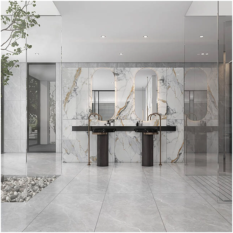 Calacatta Borghini Marble Bathroom Booklmatched Wall Tiles FOR U STONE Calacatta Borghini Marble Bathroom Booklmatched Wall Tiles FOR U STONE