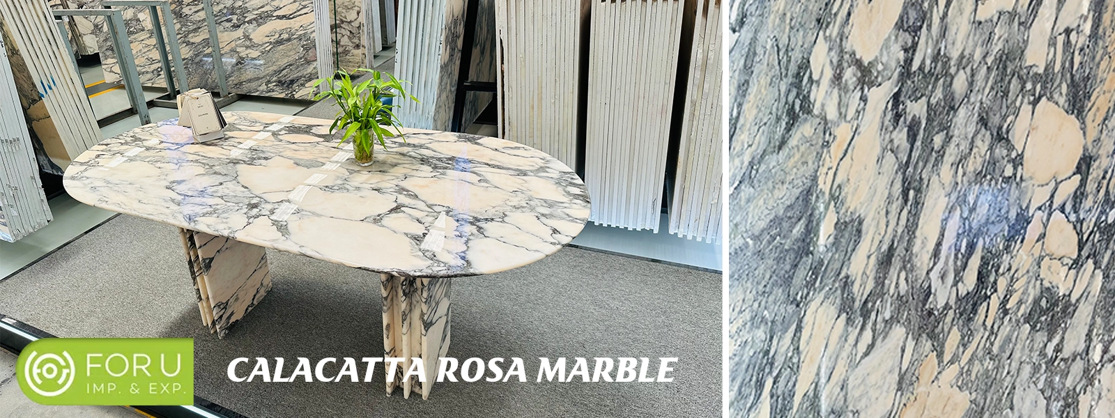 Calacatta Rosa Marble Tables and Slabs FOR U STONE Calacatta Rosa Marble Tables and Slabs FOR U STONE