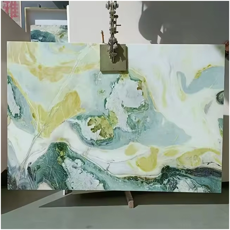 Chinese Dreaming Mint Green Marble Slab