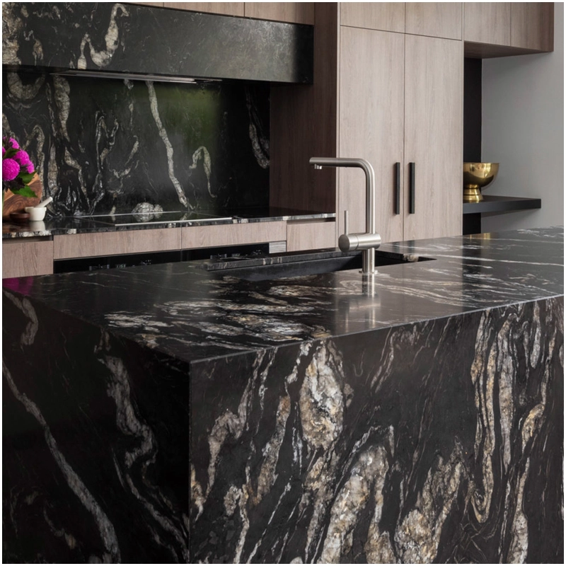 Cosmic Black Granite Kitchen Island Countertops FOR U STONE Cosmic Black Granite Kitchen Island Countertops FOR U STONE