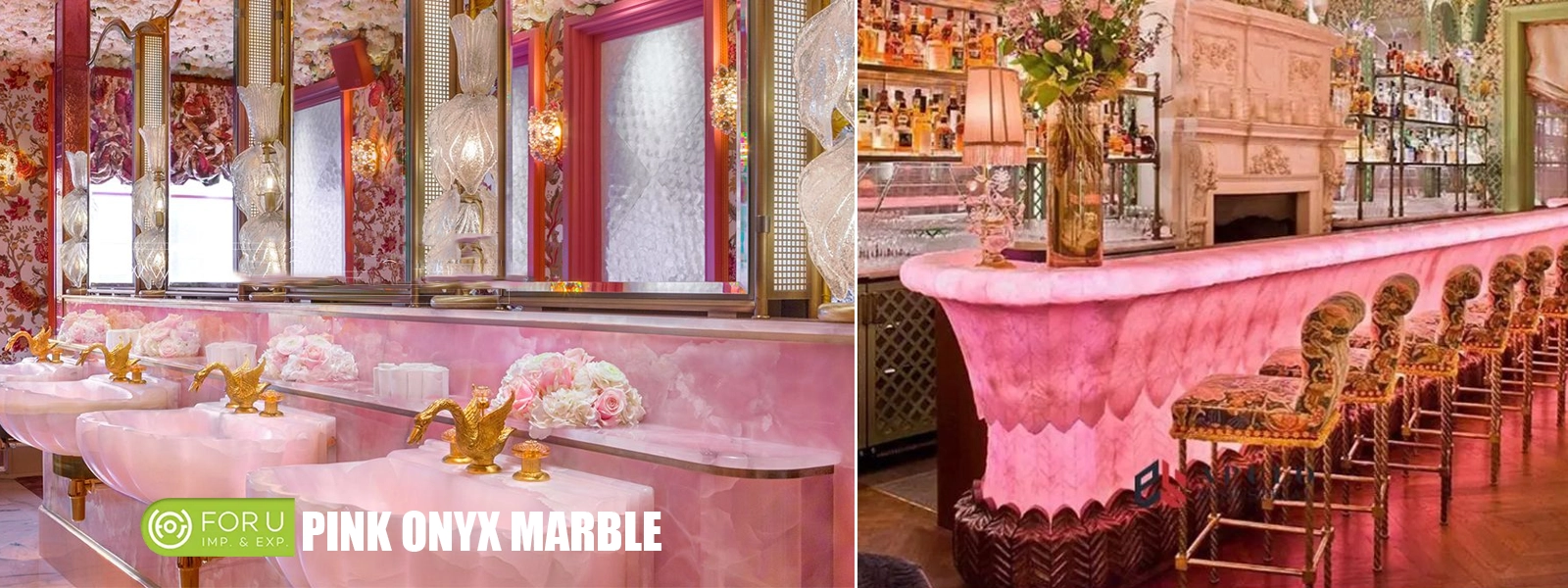 Pink Onyx Backlit Countertop Designs FOR U STONE Pink Onyx Backlit Countertop Designs FOR U STONE