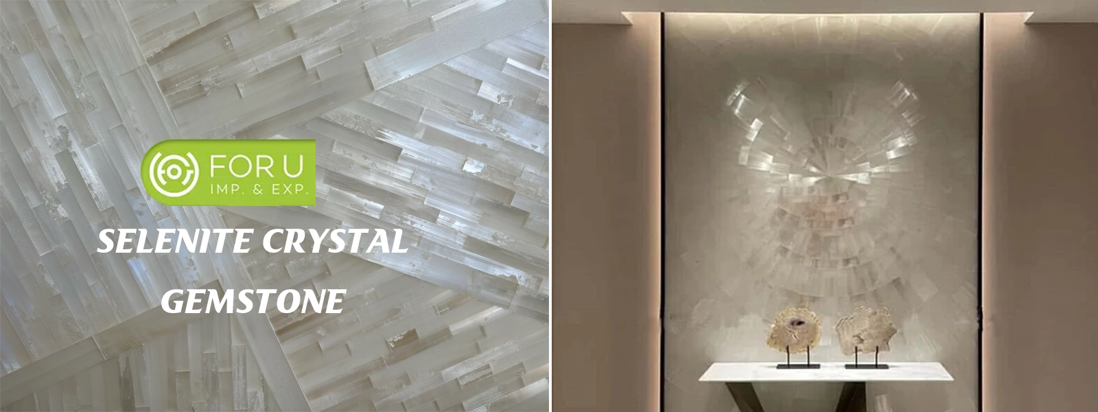Selenite Crystal Gemstone Wall Designs FOR U STONE Selenite Crystal Gemstone Wall Designs FOR U STONE