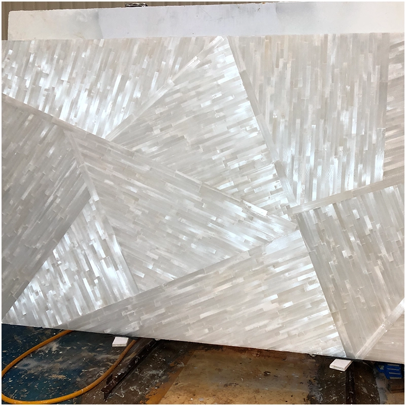 Selenite White Crystal Gemstone Slabs
