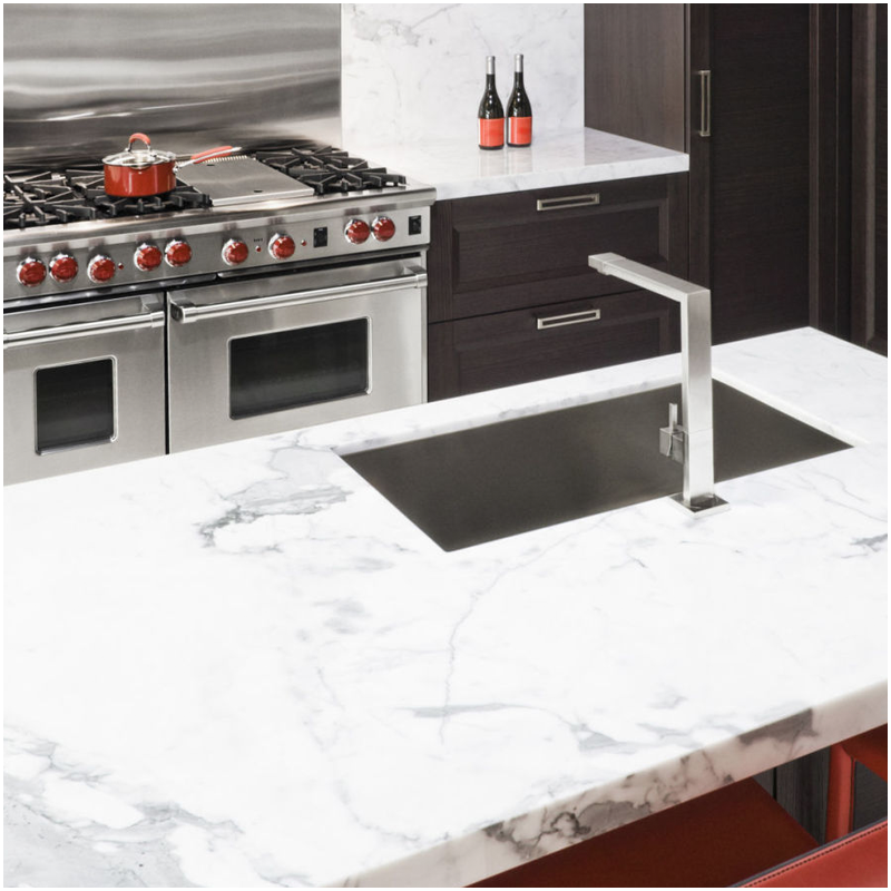 White Marble Countertops in Villas White Marble Countertops in Villas
