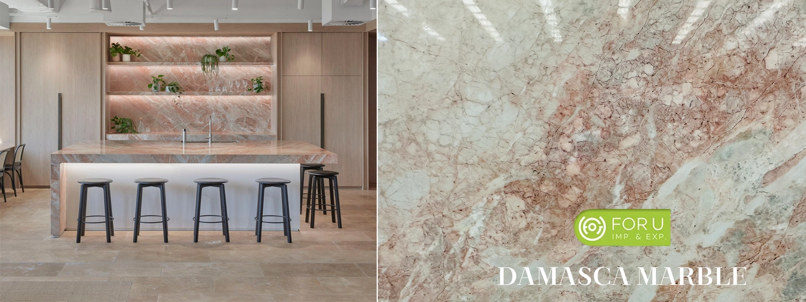 Damasca Marblе Kitchen Countertops and Wall Projects FOR U STONE Damasca Marblе Kitchen Countertops and Wall Projects FOR U STONE