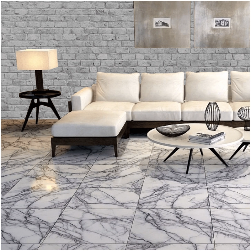 Milas Lilac White Marble Flooring Project FOR U STONE