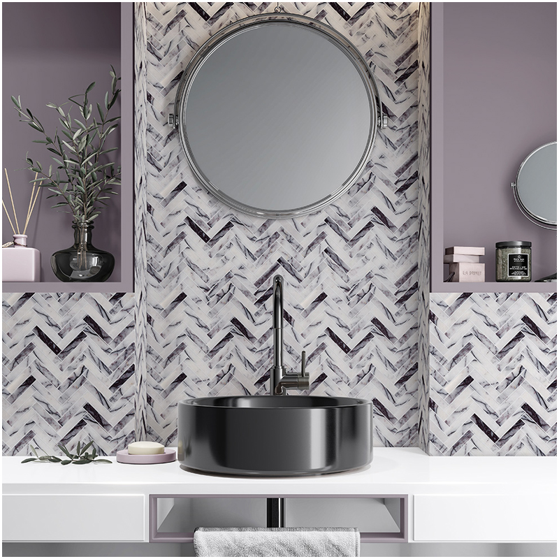 Milas Lilac White Marble Mosaics Supplier FOR U STONE Milas Lilac White Marble Mosaics Supplier FOR U STONE