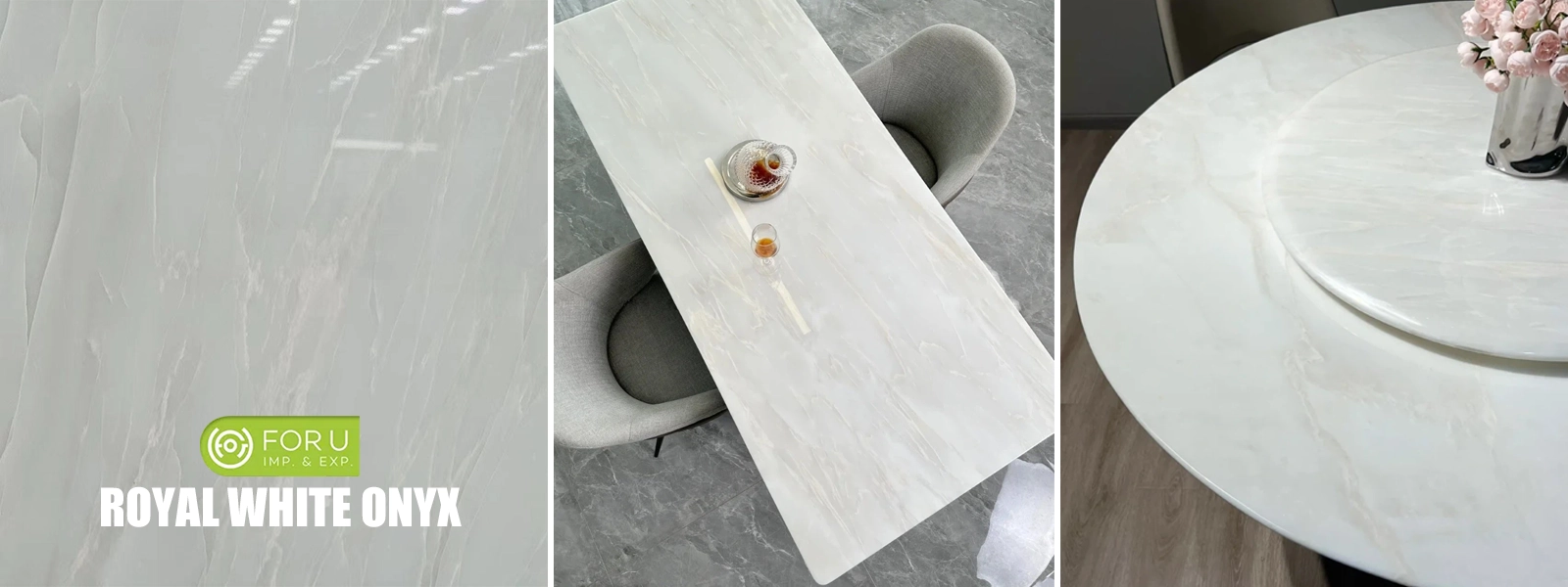 Royal White Onyx Marble Tables Supplier FOR U STONE Royal White Onyx Marble Tables Supplier FOR U STONE