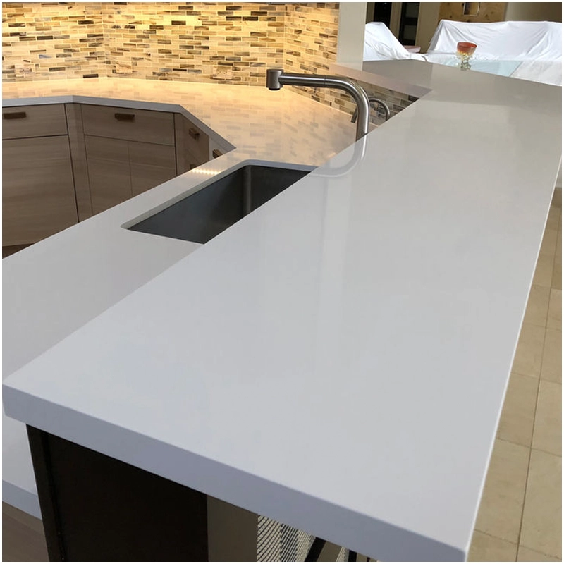 Pure White Quartz Kitchen Countertops Supplier FOR U STONE Pure White Quartz Kitchen Countertops Supplier FOR U STONE