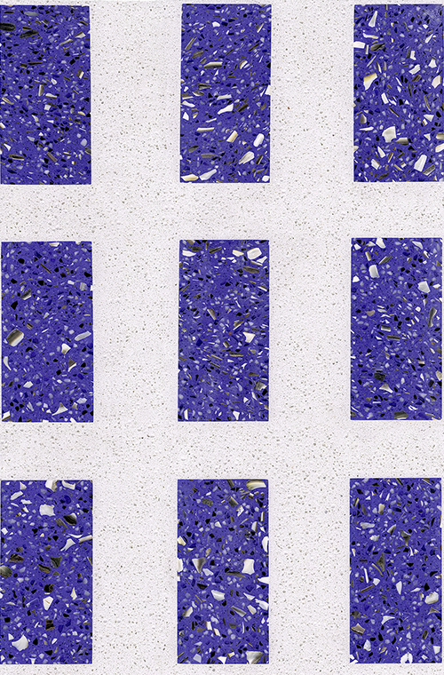 Blue and White Terrazzo FORUA
