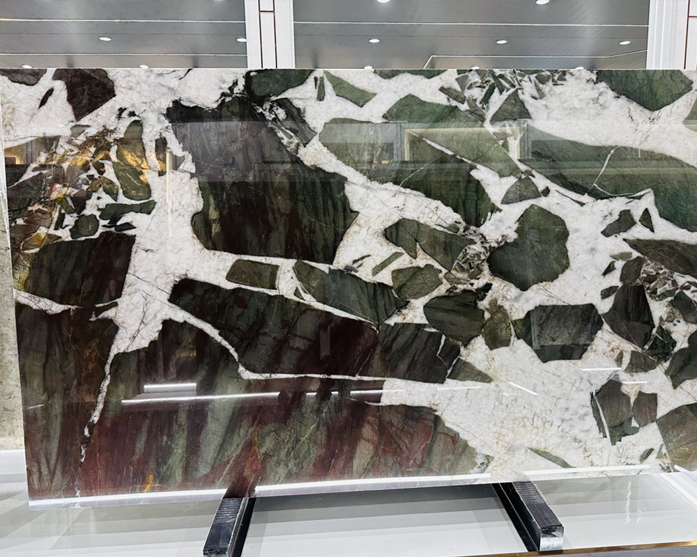 Botanic Wave Green Quartzite Slabs