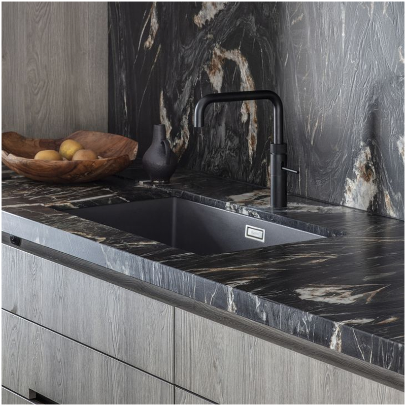Cosmic Gold Black Granite Kitchen Countertops in cm Thickness Cosmic Gold Black Granite Kitchen Countertops in cm Thickness