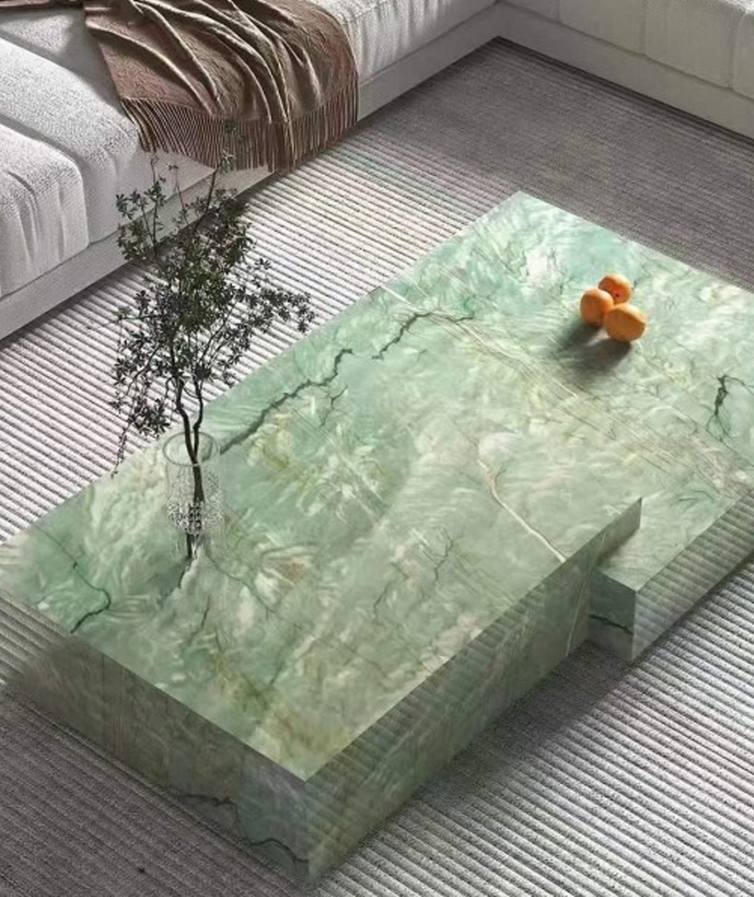 Gaya Green Quartzite Side Tables