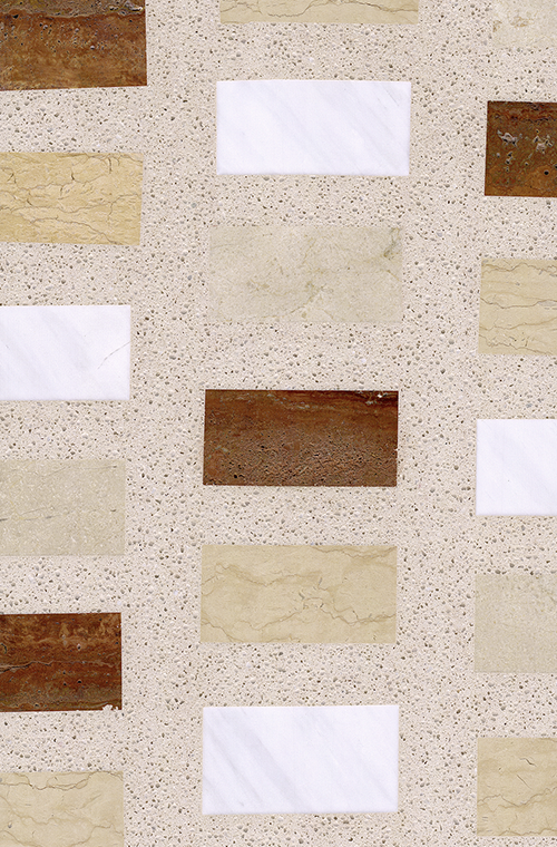 Marble and Travertine Chip Terrazzo FORUA