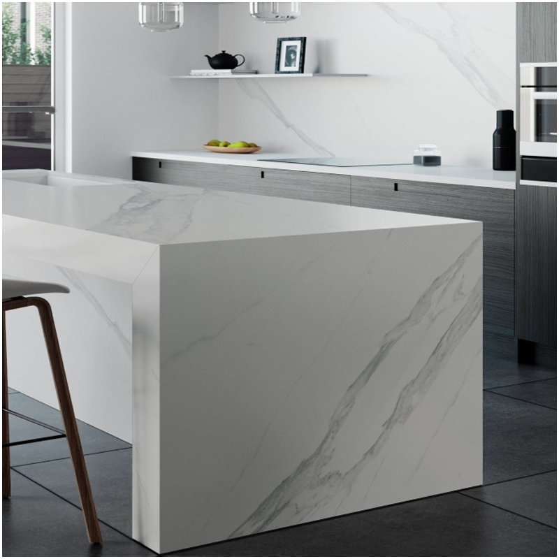 Statuario White Ultra Compact Kitchen Countertop Surfaces FOR U STONE Statuario White Ultra Compact Kitchen Countertop Surfaces FOR U STONE
