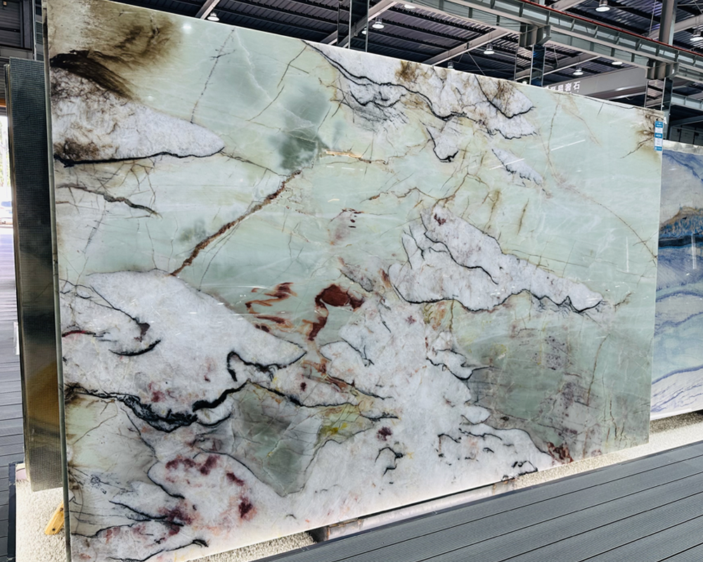 Tiffany Cristallo Green Quartzite Slabs