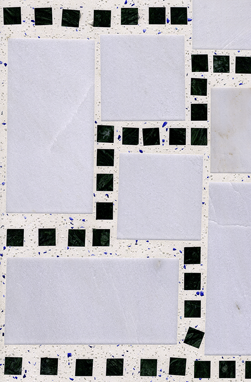 White and Black Terrazzo FORUA
