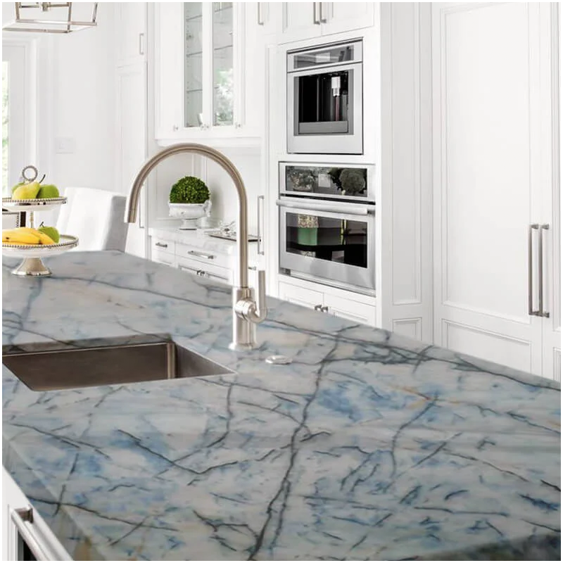 Cristallo Blue Quartzite Countertops Supplier Cristallo Blue Quartzite Countertops Supplier