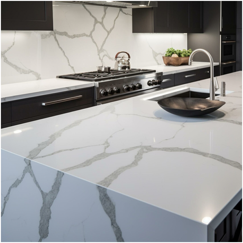 Engineered White Calacatta Quartz Countertops Factory FOR U STONE Engineered White Calacatta Quartz Countertops Factory FOR U STONE