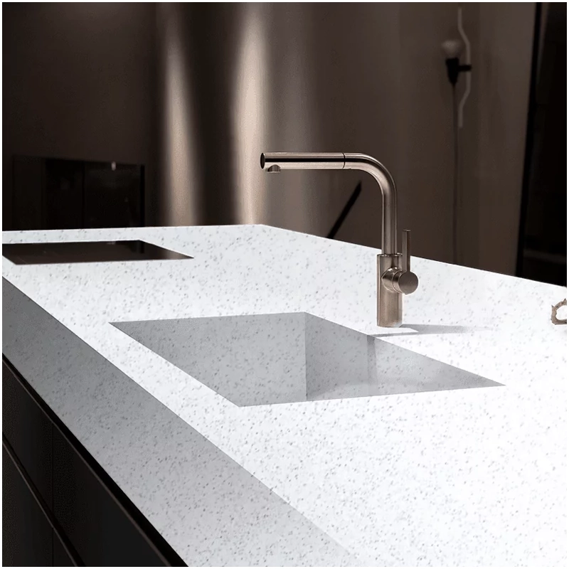 Sparkling White Quartz For Your Classic Kitchen and Bathroom