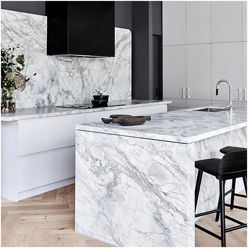 Super White Quartzite For Villa Kitchen Countertops and Wall Super White Quartzite For Villa Kitchen Countertops and Wall