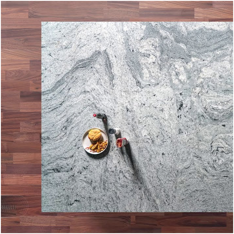 Viscount White Granite Kitchen Waterfall Countertop Designs FOR U STONE