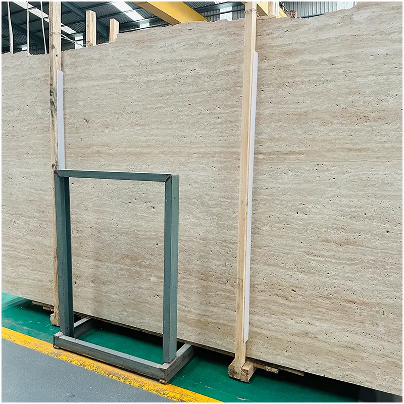 Persian Beige Travertine Honed and Unfilled Slab