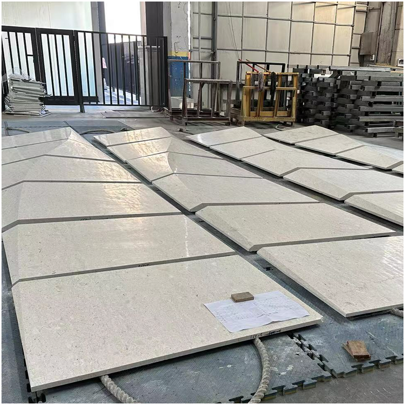 Plano White Limestone Wall Cladding Tiles