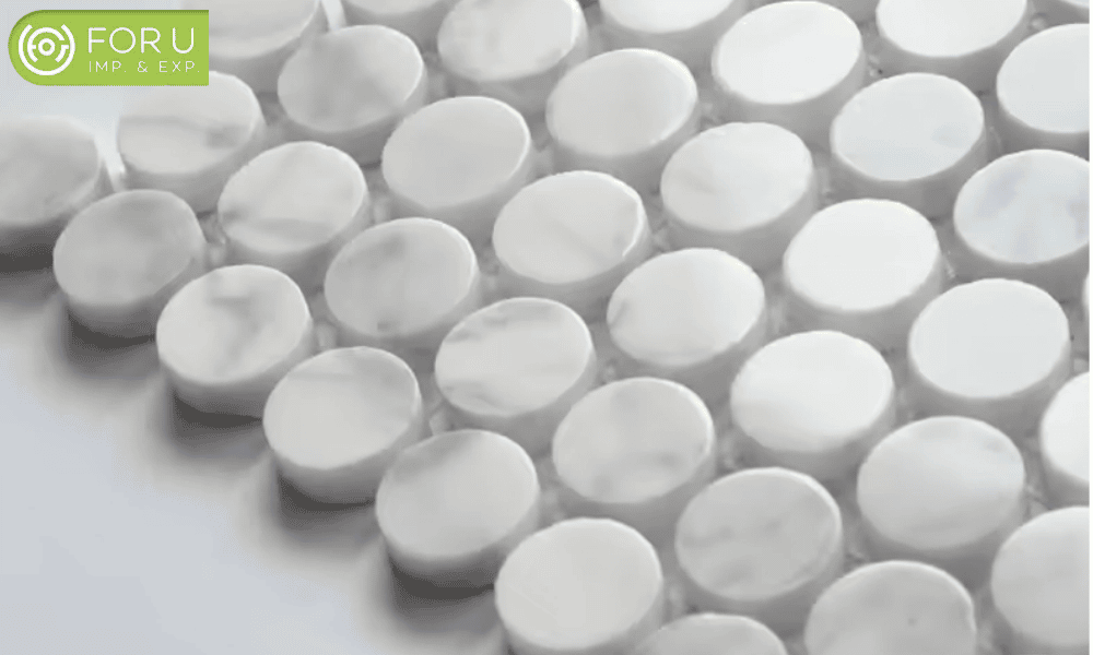 Marble Penny Round Tile Marble Penny Round Tile