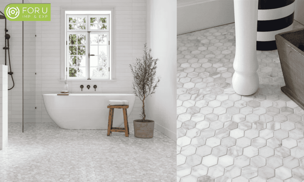 White Carrara Marble Mosaic Tiles White Carrara Marble Mosaic Tiles