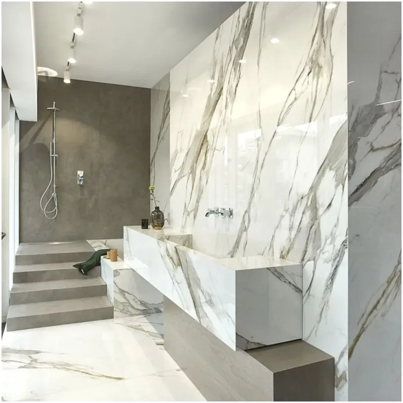 . Bathrooms Crеating a Spa Likе Sanctuary with Calacatta Gold Marble . Bathrooms Crеating a Spa Likе Sanctuary with Calacatta Gold Marble
