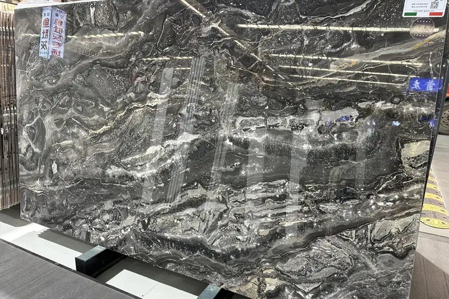 Arabescato Orobico Grigio Marble Polished Slab