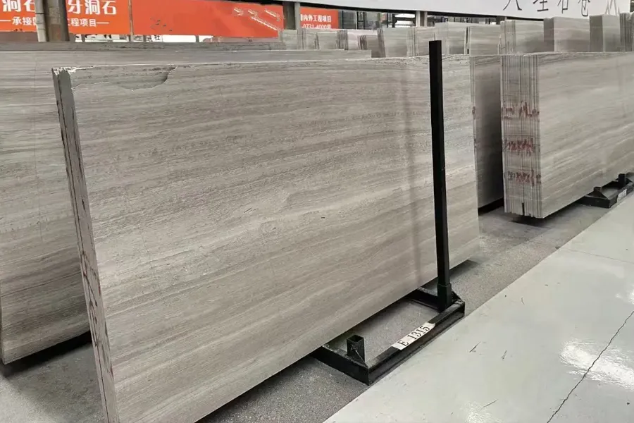 Grey Wood grain marble slab