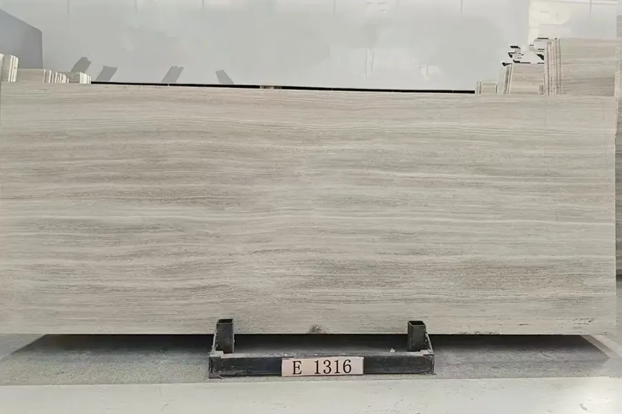 Grey Wooden mm Marble Slab