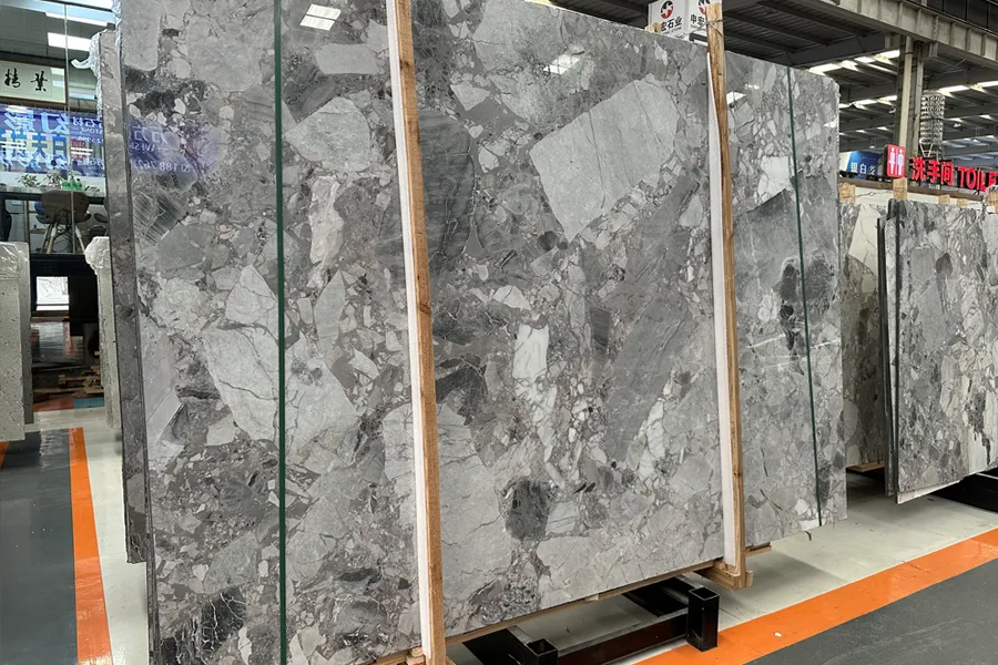Panda Grey Marble Slab