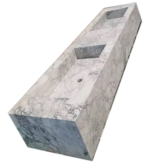 Super White Quartzite Wall Hanging Vanity Tops